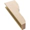 Ekena Millwork 6"W x 12"D x 36"H Thin Greensboro Rough Cedar Woodgrain TimberThane Corbel, Primed Tan CORUR06X12X36GRNRCPR - alternate 4